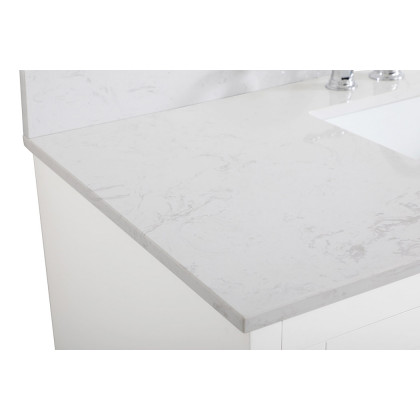 Elegant Bathroom Vanity - White (VF17048WH-BS)