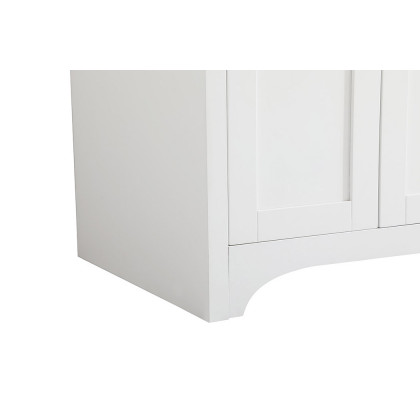 Elegant Bathroom Vanity - White (VF17048WH-BS)