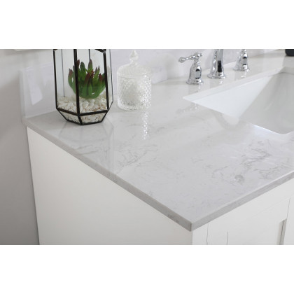 Elegant Bathroom Vanity - White (VF17048WH-BS)