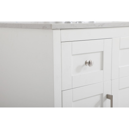 Elegant Bathroom Vanity - White (VF17048WH-BS)