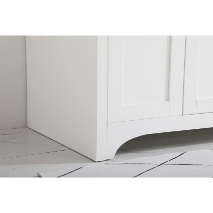 Elegant Bathroom Vanity - White (VF17048WH-BS)