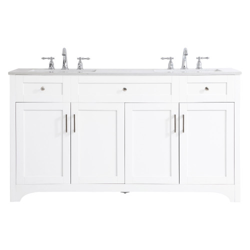 Elegant Bathroom Vanity - White (VF17060DWH)