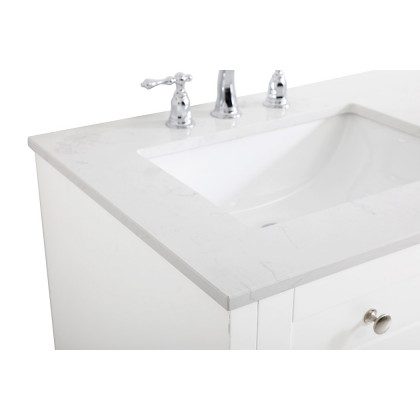 Elegant Bathroom Vanity - White (VF17060DWH)