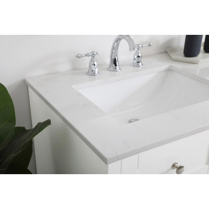 Elegant Bathroom Vanity - White (VF17060DWH)