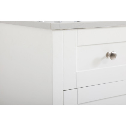 Elegant Bathroom Vanity - White (VF17060DWH)