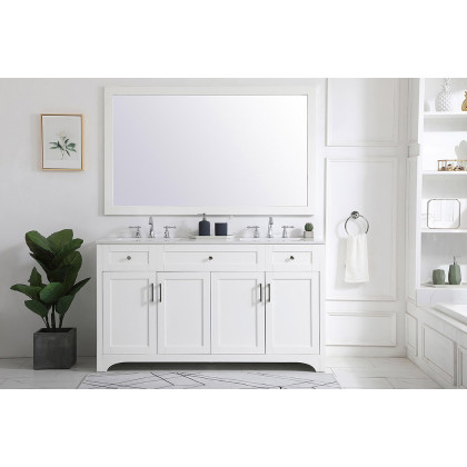 Elegant Bathroom Vanity - White (VF17060DWH)