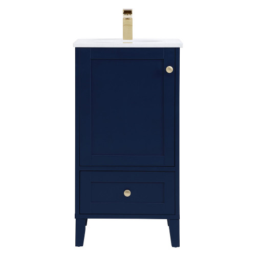 Elegant Bathroom Vanity - Blue (VF18018BL)