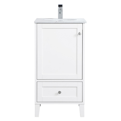 Elegant Bathroom Vanity - White (VF18018WH)