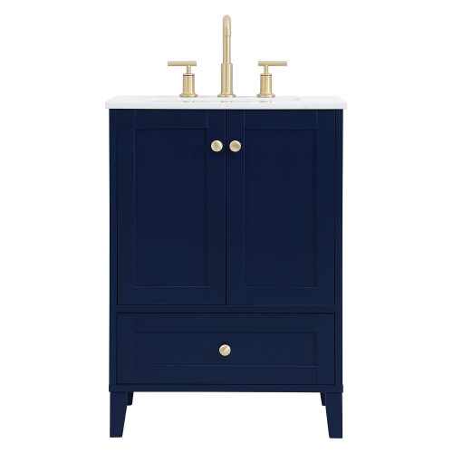 Elegant Bathroom Vanity - Blue (VF18024BL)