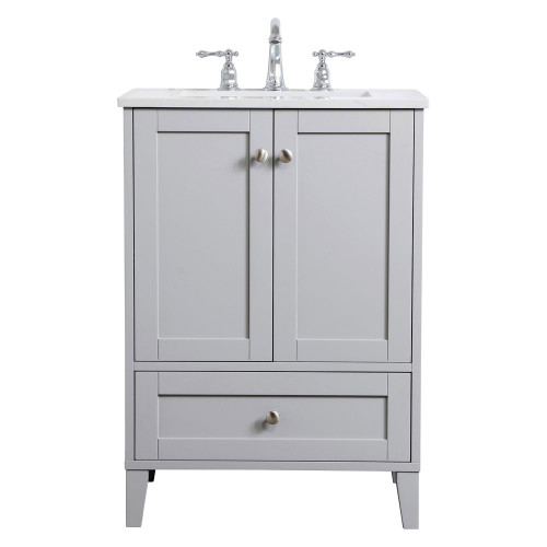 Elegant Bathroom Vanity - Gray (VF18024GR)