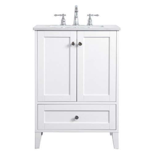 Elegant Bathroom Vanity - White (VF18024WH)