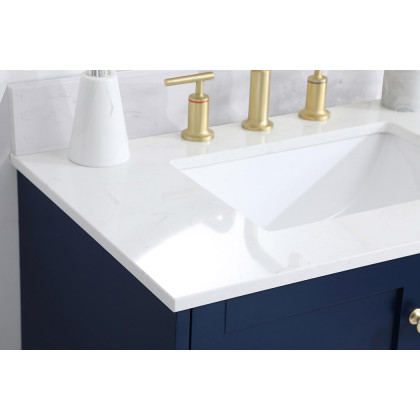 Elegant Bathroom Vanity - Blue (VF18030BL-BS)
