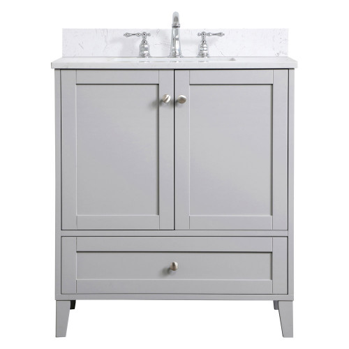 Elegant Bathroom Vanity - Gray (VF18030GR-BS)