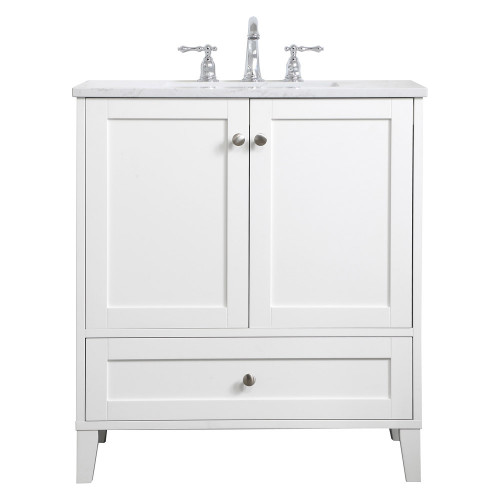 Elegant Bathroom Vanity - White (VF18030WH)