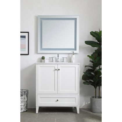 Elegant Bathroom Vanity - White (VF18030WH)