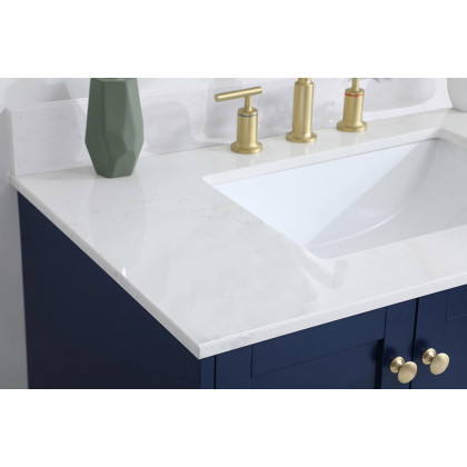Elegant Bathroom Vanity - Blue (VF18036BL-BS)