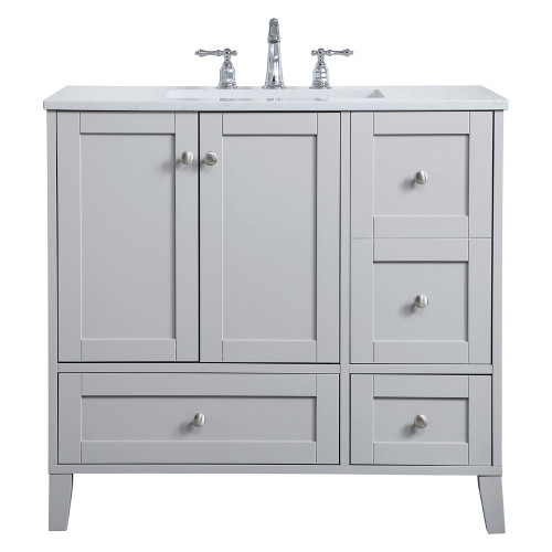 Elegant Bathroom Vanity - Gray (VF18036GR)