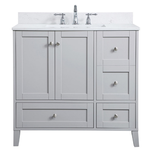 Elegant Bathroom Vanity - Gray (VF18036GR-BS)