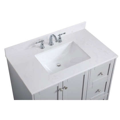Elegant Bathroom Vanity - Gray (VF18036GR-BS)