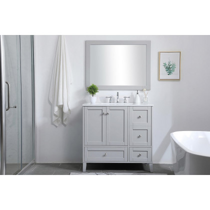 Elegant Bathroom Vanity - Gray (VF18036GR-BS)