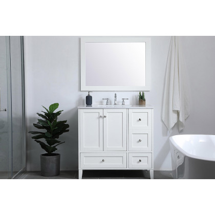 Elegant Bathroom Vanity - White (VF18036WH)