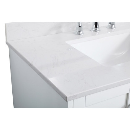 Elegant Bathroom Vanity - White (VF18036WH-BS)