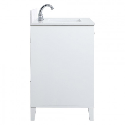 Elegant Bathroom Vanity - White (VF18036WH-BS)