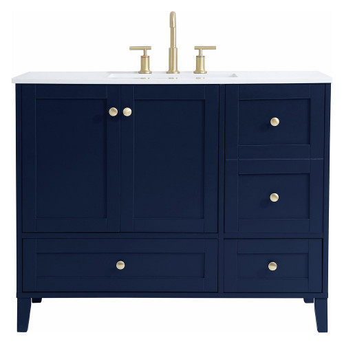 Elegant Bathroom Vanity - Blue (VF18042BL)
