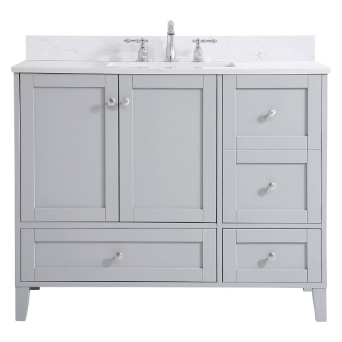 Elegant Bathroom Vanity - Gray (VF18042GR-BS)