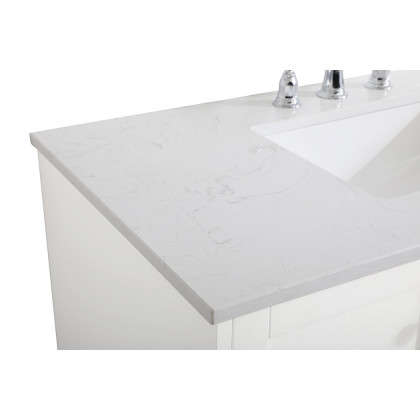 Elegant Bathroom Vanity - White (VF18042WH)