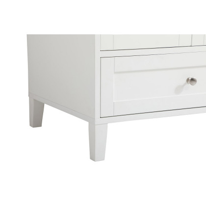 Elegant Bathroom Vanity - White (VF18042WH)