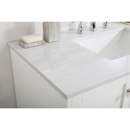 Elegant Bathroom Vanity - White (VF18042WH)