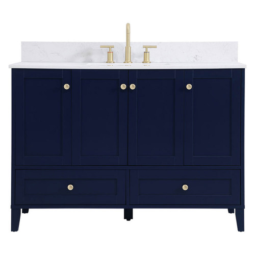 Elegant Bathroom Vanity - Blue (VF18048BL)