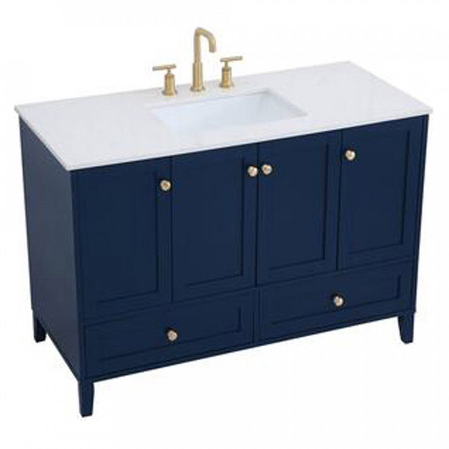 Elegant Bathroom Vanity - Blue (VF18048BL)