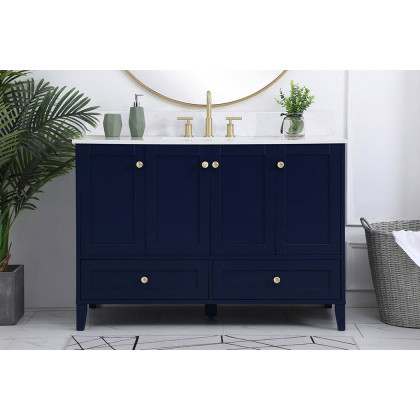 Elegant Bathroom Vanity - Blue (VF18048BL)