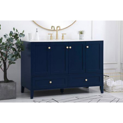 Elegant Bathroom Vanity - Blue (VF18048BL)