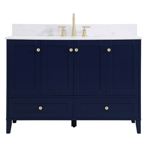 Elegant Bathroom Vanity - Blue (VF18048BL-BS)