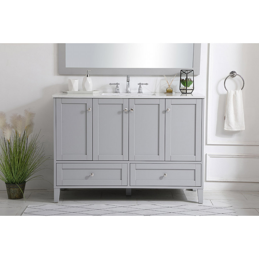 Elegant Bathroom Vanity - Gray (VF18048GR)