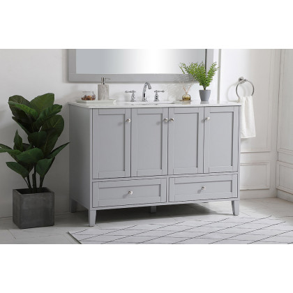 Elegant Bathroom Vanity - Gray (VF18048GR)