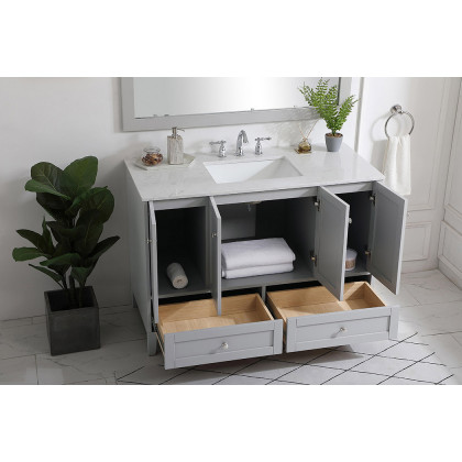 Elegant Bathroom Vanity - Gray (VF18048GR)