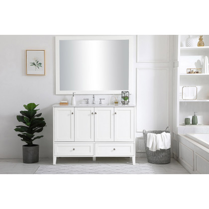 Elegant Bathroom Vanity - White (VF18048WH)