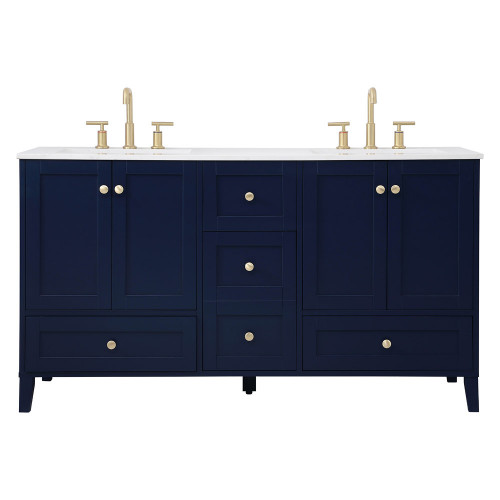 Elegant Bathroom Vanity - Blue (VF18060DBL)