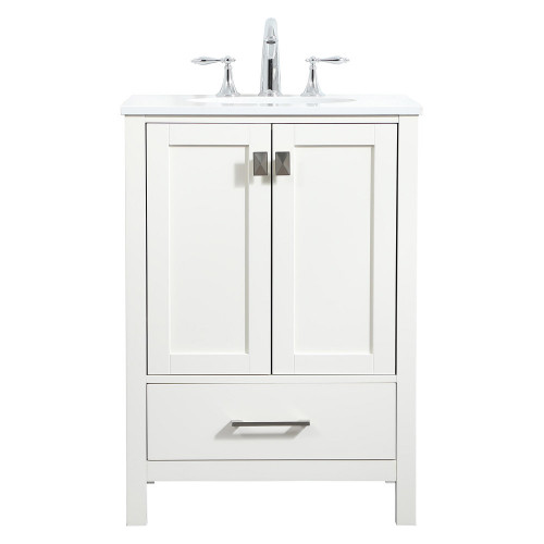 Elegant Bathroom Vanity - White (VF18824WH)