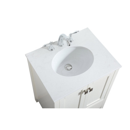 Elegant Bathroom Vanity - White (VF18824WH)