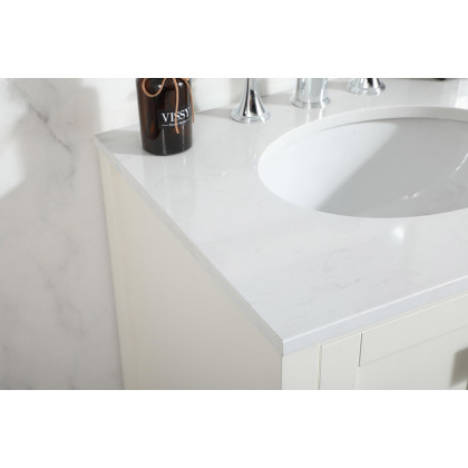 Elegant Bathroom Vanity - White (VF18824WH)