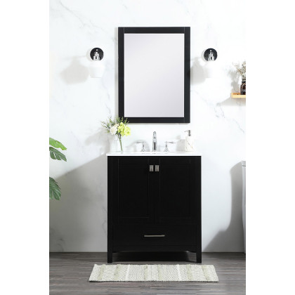 Elegant Bathroom Vanity - Black (VF18830BK-BS)