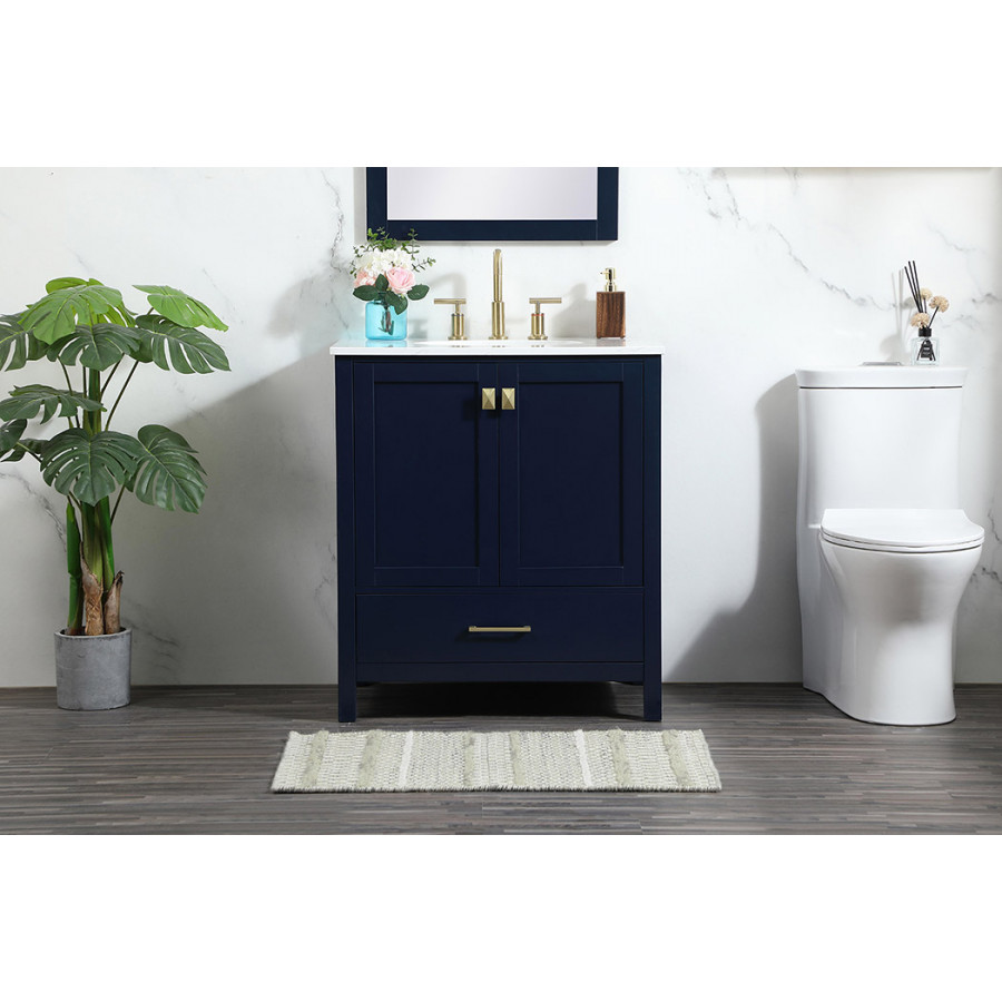 Elegant Bathroom Vanity - Blue (VF18830BL)