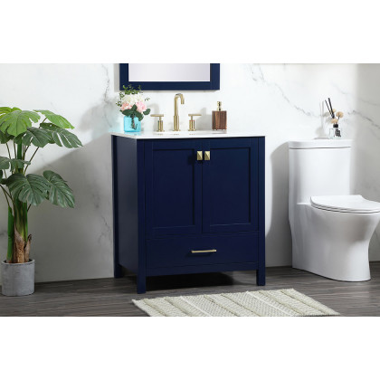 Elegant Bathroom Vanity - Blue (VF18830BL)