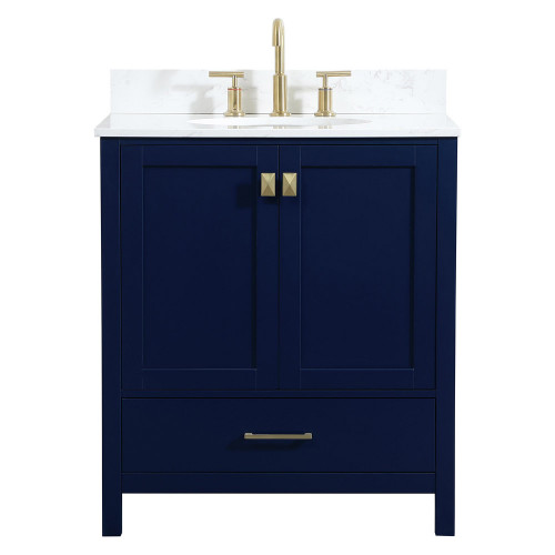 Elegant Bathroom Vanity - Blue (VF18830BL-BS)
