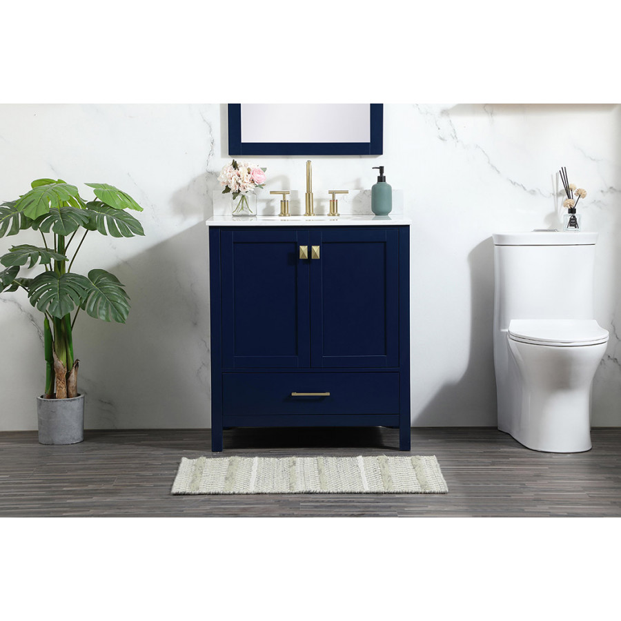 Elegant Bathroom Vanity - Blue (VF18830BL-BS)
